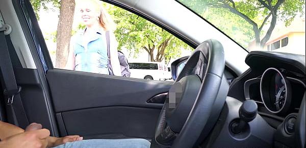  NICHE PARADE - Mature Blonde Slut Gave Me Handjob Through Car Window In Public!